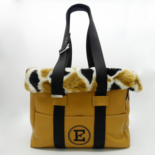 LEATHER BAG&FUR