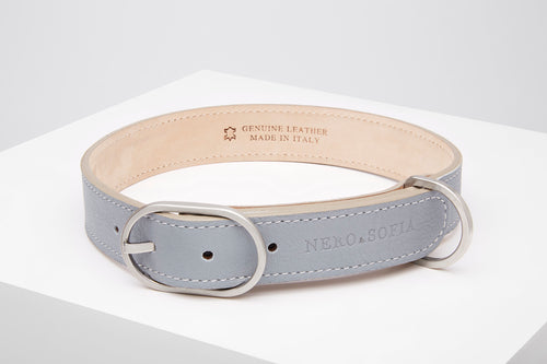 Nero & Sofia Iceland Blu Abbracci Collection Dog Collar - Nero & Sofia
