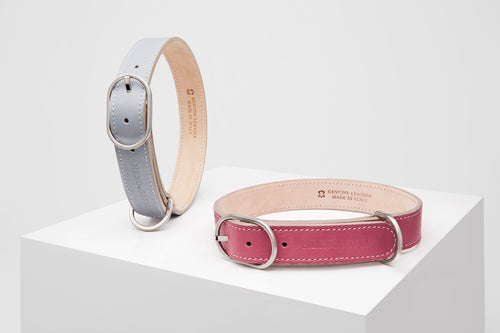 Nero & Sofia Iceland Blu Abbracci Collection Dog Collar - Nero & Sofia