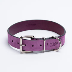 NUBUCK FUCHSIA-COLLAR