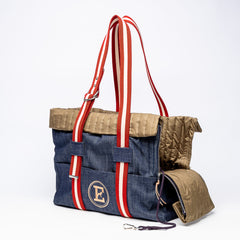 DENIM & MILITARY BAG DOG CARRIER