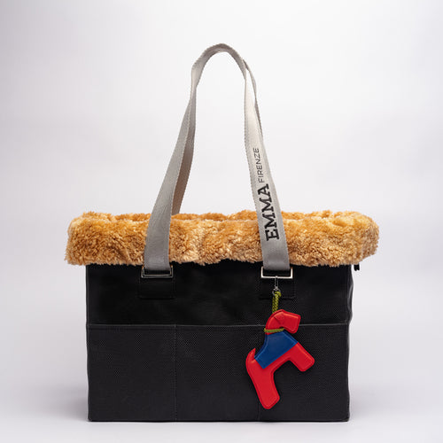 LEATHER-CHARMS DOG CARRIER