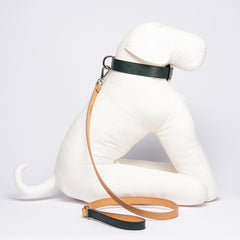 GREEN SAFFIANO-LEASH