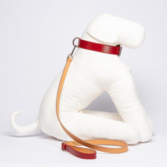 RED SAFFIANO-COLLAR