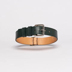 GREEN SAFFIANO-COLLAR