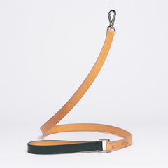 GREEN SAFFIANO-LEASH