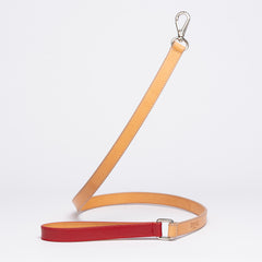 RED SAFFIANO-LEASH
