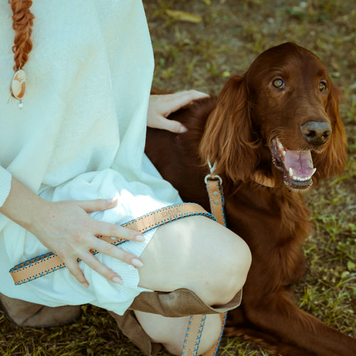 SKY BLUE CROSS-LEASH