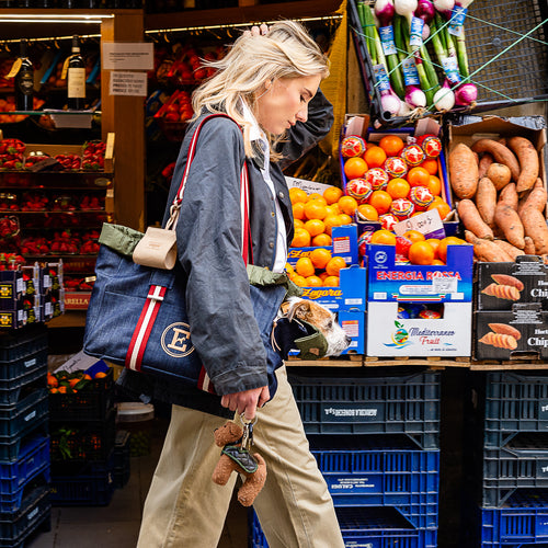 DENIM & MILITARY BAG DOG CARRIER