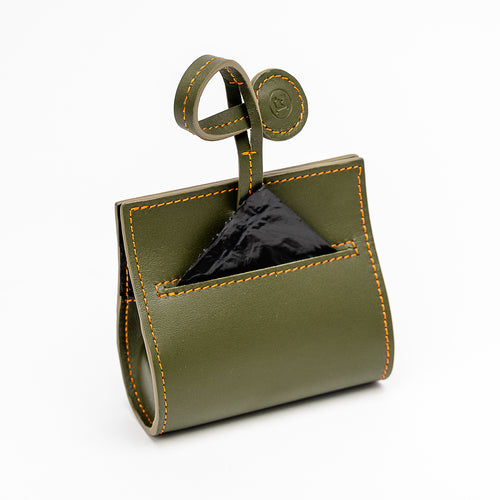 GREEN & ORANGE BRAID - BAG